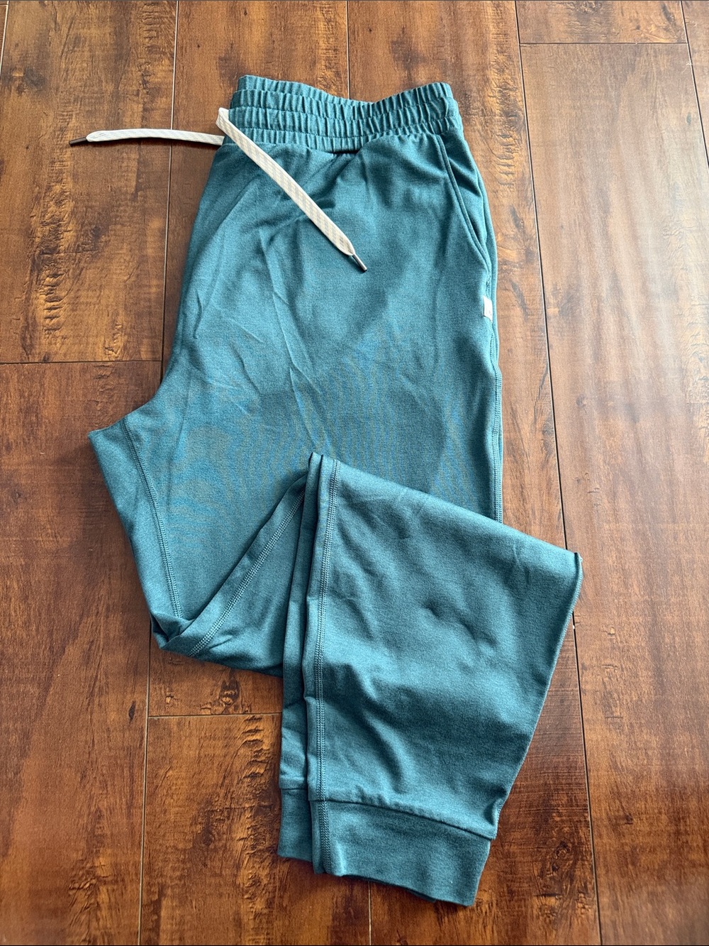 Vuori Teal Drawstring Joggers, 28 inch inseam